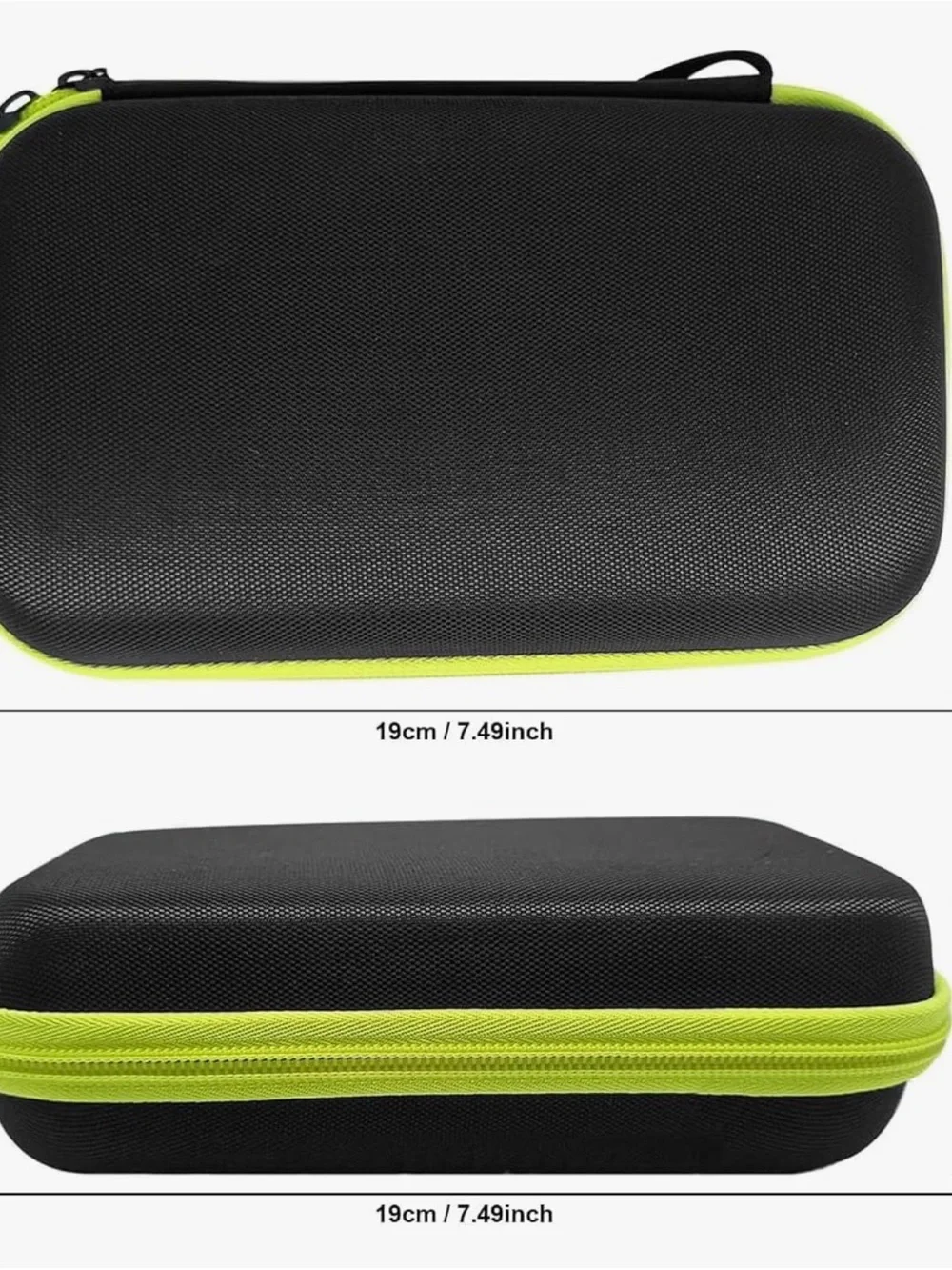 Black and Lime Green Hard Travel Case for One Blade Trimmer